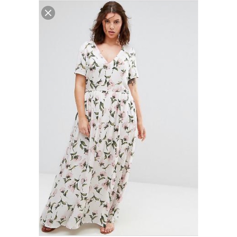 Alice and you from ASOS curve floral maxi dress